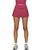 GOLD HINGE Pleated Tennis Mini Skirt, Color:Raspberry - Image 1