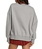 GOLD HINGE Wide Arm Crew Neck Long Sleeve Logo Sweatshirt, Color:Light Grey - Image 2