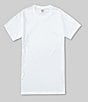 Color:White - Image 2 - Gold Label Roundtree & Yorke Slim Fit Crew Neck Supima Cotton T-Shirts 3-Pack