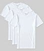 Color:White - Image 1 - Gold Label Roundtree & Yorke 3-Pack Supima Cotton Crewneck T-Shirts