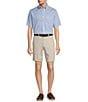 Roundtree & Yorke Gold Label Roundtree & Yorke Big & Tall Non-Iron Short Sleeve Patterned Oxford Sport Shirt, Color:Light Blue - Image 3
