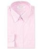 Color:Pink - Image 1 - Gold Label Roundtree & Yorke Big & Tall Fitted Non-Iron Button Down Collar Houndstooth Dress Shirt