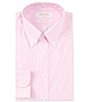Roundtree & Yorke Gold Label Roundtree & Yorke Big & Tall Non-Iron Button Down Collar Houndstooth Dress Shirt, Color:Pink - Image 1