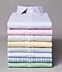 Roundtree & Yorke Gold Label Roundtree & Yorke Big & Tall Non-Iron Button-Down Collar Houndstooth Dress Shirt, Color:Yellow - Image 2