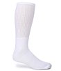 Color:White - Image 1 - Gold Label Roundtree & Yorke Big & Tall Cushion 6-Pack Crew Athletic Socks