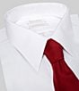 Color:White - Image 2 - Gold Label Roundtree & Yorke Big & Tall Non-Iron Fitted Point Collar Solid Dress Shirt