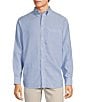 Color:Periwinkle - Image 1 - Gold Label Roundtree & Yorke Big & Tall Non-Iron Long Sleeve Solid Linen Blend Sport Shirt