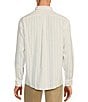 Color:Khaki - Image 2 - Gold Label Roundtree & Yorke Big & Tall Non-Iron Long Sleeve Stripe Linen-Blend Sport Shirt
