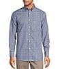 Color:Blue - Image 1 - Gold Label Roundtree & Yorke Big & Tall Non-Iron Plaid Sport Shirt