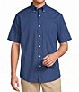 Gold Label Roundtree & Yorke Big & Tall Non-Iron Short Sleeve Circle Print Poplin Sport Shirt - Image 1
