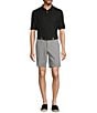 Roundtree & Yorke Gold Label Roundtree & Yorke Big & Tall Non-Iron Short Sleeve Solid Pique Polo Shirt, Color:Black - Image 3