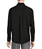 Roundtree & Yorke Gold Label Roundtree & Yorke Big & Tall Non-Iron Button-Down Collar Solid Dobby Sport Shirt, Color:Black - Image 2