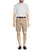 Color:White - Image 3 - Gold Label Roundtree & Yorke Full Fit Non-Iron Button Down Collar Short Sleeve Oxford Sport Shirt