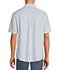 Color:White - Image 2 - Gold Label Roundtree & Yorke Non-Iron Short Sleeve Small Checked Oxford Sport Shirt