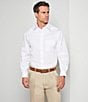 Color:White - Image 2 - Gold Label Roundtree & Yorke Fitted Non-Iron Point Collar Dress Shirt