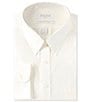Color:Ivory - Image 1 - Gold Label Roundtree & Yorke Non-Iron Full-Fit Point-Collar Solid Dress Shirt