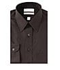 Color:Black - Image 1 - Gold Label Roundtree & Yorke Non-Iron Full-Fit Point-Collar Solid Dress Shirt