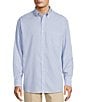 Roundtree & Yorke Gold Label Roundtree & Yorke Non-Iron Long Sleeve Small Checked Print Sport Shirt, Color:Periwinkle - Image 1