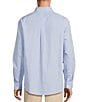 Roundtree & Yorke Gold Label Roundtree & Yorke Non-Iron Long Sleeve Small Checked Print Sport Shirt, Color:Periwinkle - Image 2