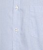 Roundtree & Yorke Gold Label Roundtree & Yorke Non-Iron Long Sleeve Small Checked Print Sport Shirt, Color:Periwinkle - Image 4