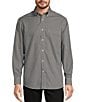 Roundtree & Yorke Gold Label Roundtree & Yorke Non-Iron Long Sleeve Small Checked Print Sport Shirt, Color:Black - Image 1