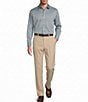 Gold Label Roundtree & Yorke Non-Iron Long Sleeve Solid Dobby Sport Shirt - Image 3