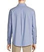 Roundtree & Yorke Gold Label Roundtree & Yorke Non-Iron Long Sleeve Solid Oxford Sport Shirt, Color:Blue - Image 2