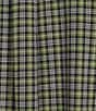 Color:Army Green - Image 4 - Gold Label Roundtree & Yorke Non-Iron Short Sleeve Small Plaid Slub Sport Shirt