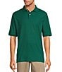 Roundtree & Yorke Gold Label Roundtree & Yorke Non-Iron Short Sleeve Solid Pique Polo Shirt, Color:Emerald - Image 1