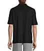 Roundtree & Yorke Gold Label Roundtree & Yorke Non-Iron Short Sleeve Solid Pique Polo Shirt, Color:Black - Image 2
