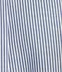 Color:Blue - Image 4 - Gold Label Roundtree & Yorke Non-Iron Short Sleeve Striped Oxford Sport Shirt