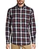 Color:Green Multi - Image 1 - Gold Label Roundtree & Yorke Non-Iron Slim Fit Long Sleeve Large Plaid Sport Shirt