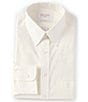 Color:Ivory - Image 1 - Gold Label Roundtree & Yorke Non-Iron Slim-Fit Point Collar Solid Dress Shirt