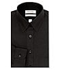 Color:Black - Image 1 - Gold Label Roundtree & Yorke Non-Iron Slim-Fit Point Collar Solid Dress Shirt