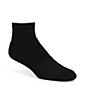 Color:Black - Image 1 - Gold Label Roundtree & Yorke Quarter Athletic Socks 6-Pack