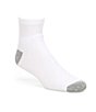 Color:White/Grey - Image 1 - Gold Label Roundtree & Yorke Quarter Athletic Socks 6-Pack
