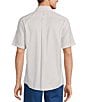 Color:White - Image 2 - Gold Label Roundtree & Yorke Slim Fit Non-Iron Short Sleeve Geometric Print Sport Shirt