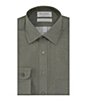 Color:Spinach - Image 1 - Gold Label Roundtree & Yorke Slim Fit Non Iron Spread Collar Solid Dress Shirt