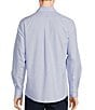 Color:Blue - Image 2 - Gold Label Roundtree & Yorke Slim Non-Iron Long Sleeve Thin Stripe Sport Shirt