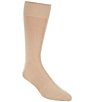 Color:New Khaki - Image 1 - Gold Label Roundtree & Yorke Solid Crew Dress Socks 3-Pack