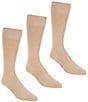 Color:New Khaki - Image 1 - Gold Label Roundtree & Yorke Solid Crew Socks 3-Pack