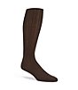 Color:Dark Brown - Image 1 - Gold Label Roundtree & Yorke Solid Over-the-Calf Dress Socks 3-Pack