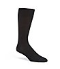 Color:Black - Image 1 - Gold Label Roundtree & Yorke Solid Ribbed Crew Socks 3-Pack