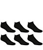 Color:Black - Image 1 - Gold Label Roundtree & Yorke Sport No-Show Athletic Socks 6-Pack