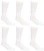 Color:White - Image 1 - Gold Label Roundtree & Yorke Sport Performance Crew Athletic Socks 6-Pack