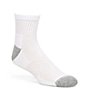 Color:White/Grey - Image 1 - Gold Label Roundtree & Yorke Sport Quarter Athletic Socks 6-Pack