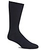 Color:Navy - Image 1 - Gold Label Roundtree & Yorke Striped Crew Socks 3-Pack