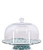 Golden Rabbit Enamelware Swirl Cake Plate, Color:Sea Glass - Image 2