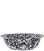 Color:Black - Image 2 - Enamelware Black Swirl Serving Bowl