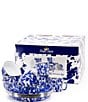 Golden Rabbit Enamelware Cobalt Swirl 12-Piece Dinnerware Set, Color:Blue - Image 2